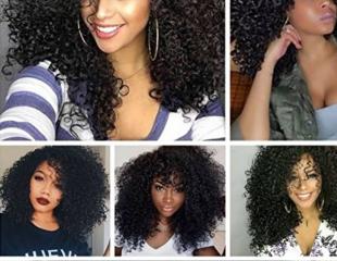 PERRUQUES SYNTHETIQUES AVEC KINKY CURLY